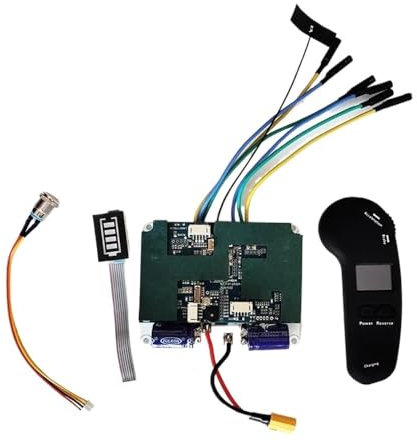 AMAUPCKCA 12S 48V Elektro-Skateboard-Controller-Kit Dual Motor ESC Ersatz for Skateboard-Roller, Einrad, Twist Car(Belt Motor)