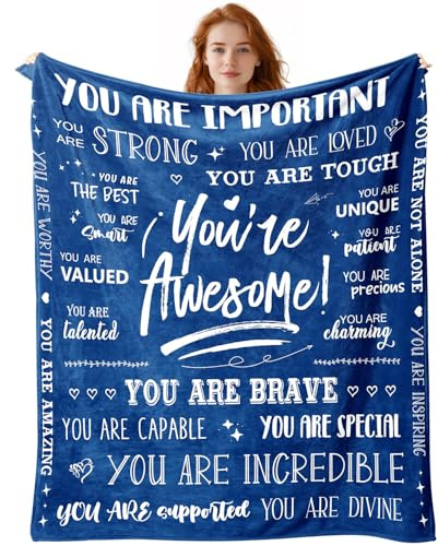 standhustle Get Well Soon Gifts for Men Male After Surgery Blanket for Man You Are Awesome Hosital Soft Throw Blanket 50 X 60 Inspirational Thinking Of You Feel Better Present for Boys