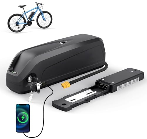 48V 20.8Ah Batterie Velo Electrique, Batterie vélo électrique avec BMS 50A, Port USB, Batteries 48v Lithium ION pour Roue de Conversion Bafang 250W-1700W et Autres vélos électriques