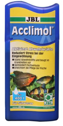 JBL Acclimol 2307100 Wasseraufbereiter für Süßwasser-Aquarien zur Neueingewöhnung von Fischen, 100 ml
