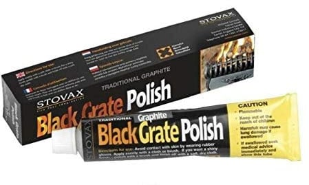 5 Tubes Stovax Black Grate Woodburner Graphite Fire Polish, Black lead Zebo Zebrite