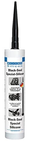 WEICON Black-Seal 310 ml | Silikonkleber | vielseitige Dichtmasse | schwarz