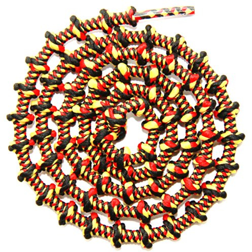 Xtenex Schnürsenkel Sport, Schwarz/Rot/Gold, 75 cm, 0836671007075