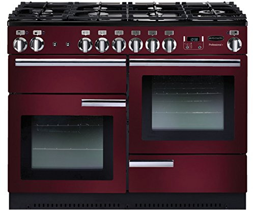 Rangemaster Professional Plus Range Cooker - Freestanding - PROP110NGFCY/C - Cranberry/Chrome