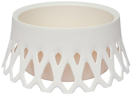 Plastia Elfenbein Cuenco funerario, Beige, 2L Wasserspeicher, 30cm Durchmesser