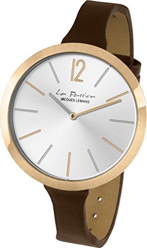 JACQUES LEMANS Damenuhr La Passion LP-115 massiv Edelstahl ip-Gold LP-115D
