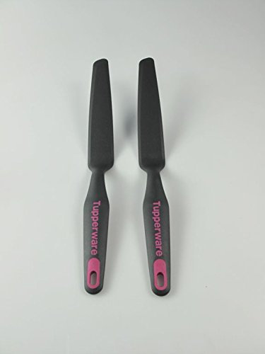 TUPPERWARE Spatola Gira e Spalma Tecna (2) C58 nero rosa