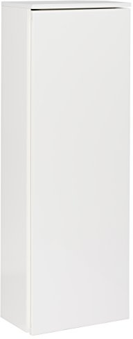 FACKELMANN MIDI-Schrank/Badschrank mit Soft-Close-System/Maße (B x H x T): ca. 40,5 x 115 x 26 cm/Kofferschrank fürs Bad mit 5 Relingfächern in der Tür/Türanschlag Links/Korpus: Weiß