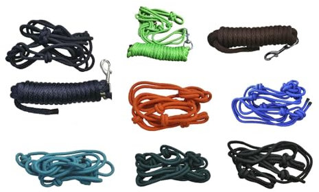 NETPROSHOP Auswahl Knotenhalfter Größe COB oder Strick 4,8m Nylon Einzeln oder Kombiniert, Groesse:Halfter, Farbe:Dunkelgruen