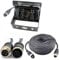 4Pin 18 LED IR Night Vision CCD Car Rear View Parking Reverse Camera + 4 Pin Connector Extension Cable for 12V/24V Bus Truck Trailer RV Caravan(Black Camera with 10m/33ft Cable)