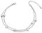 VU100 Estrella Tobilleras para Mujer ajustable Regalo Pulsera de Tobillo Plata