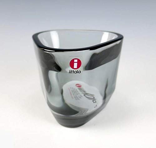 Iittala Tris Glas Teelichthalter 72 mm grau Alfredo Haeberli 2005 Grey kynttilälyhty harmaa