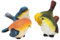 HERCHR Garten Dekoration 4 Vögel, Vogel Deko,deko Vögel Vögelchen Zur Gartendekoration Vogel Desktop Ornamente Dekorationen Gartendeko