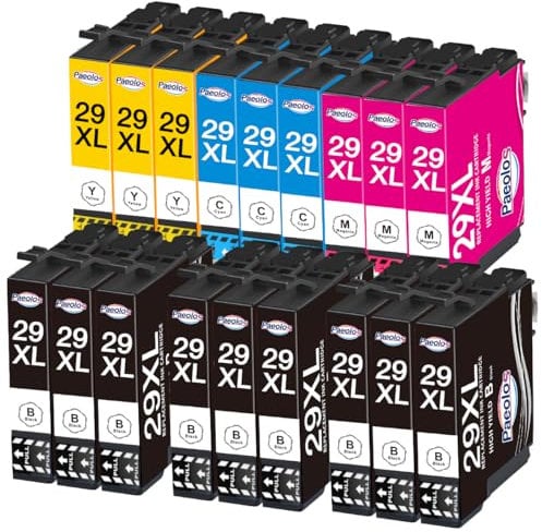 Paeolos 29XL Remplacement pour Epson 29 XL Cartouches d'encre Fraise pour Epson Expression Home XP-235 XP-355 XP-445 XP-345 XP-255 XP-245 XP-332 XP-335 XP-342 XP-432 XP-435 XP-442 XP-355 XP-352