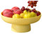 onefitow Fruit Bowl and Basket - Kitchen Countertop Storage, Decor Centerpiece for Counter or Dining Tables (Yellow)