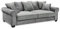 Stella Trading AURELIA Bequemes Schlafsofa mit Bettkasten, Stoffbezug Grau - Klappbares Sofa 2-farbig mit Schlaffunktion - 247 x 95 x 125 cm (B/H/T)