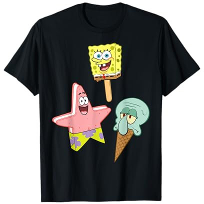 SpongeBob Schwammkopf Eis Charaktere T-Shirt