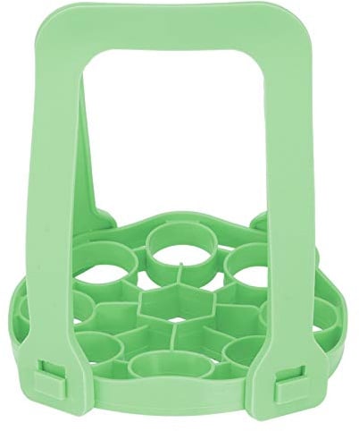Support de cuiseur à vapeur d'oeufs, cuiseur d'oeufs à la coque en silicone, panier de cuisson à la vapeur d'oeufs portable, support d'oeufs à la vapeur multifonctionnel(vert)
