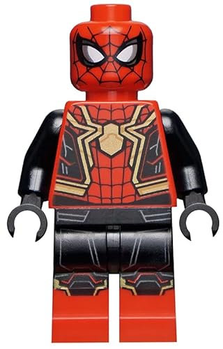 LEGO Superheroes: Spider-man Minifig With Integrated Suit And Red Cape