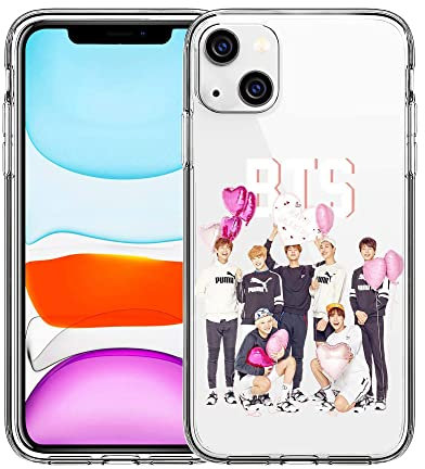 Fashion-BTS-10 Schutzhülle für iPhone 13, cooles, einzigartiges Design, weiches TPU, stoßfest, transparent, für Herren/Damen/Mädchen/Jungen
