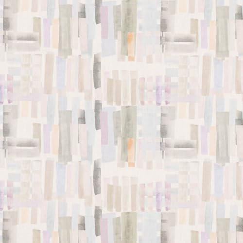 SCHÖNER LEBEN. Dekostoff Baumwolle Denise Soft Aquarell Streifen Pastell lila 1,40m