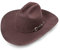 STARS & STRIPES Houston Brown Hut – Hochwertiger, formstabiler Western-Cowboyhut aus Wollfilz