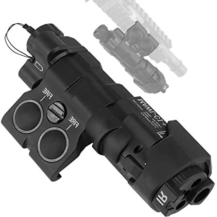 ASMDDCC Tactical Mawl-C1 Batteriehalterung, Modulares, Leichtes Batteriefach mit Hoher QualitäT, für Airsoft Paintball Jagd Modell Sammlung,BK