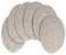 WENFOME 6 Pack Round Woven Placemats,13.8 inch Plate Chargers Mixed Brown Thick Place Mats Cotton Rope Braided Tablemats Rattan Mats for Christmas Table Decoration