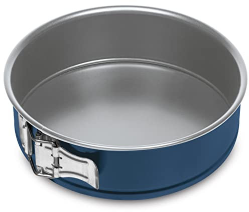 Guardini, Moule à charnière à 1 fond Ø 20 cm, Acier produit avec des émissions de CO2 réduites avec un nouveau revêtement sans PFAS, Gris/Bleu, Fabriqué en Italie, ligne XBake