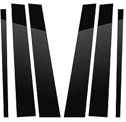 MOTOHIRO Montanti for pilastri lucidi adatti for VW Golf 6 7 8 MK6 MK7 MK8 Pilastri for porte Post Trim Car Window B-Pillars Adesivi decorativi 4/6 pezzi Auto Adesivi Montante B (Size : Golf 6 MK6 20