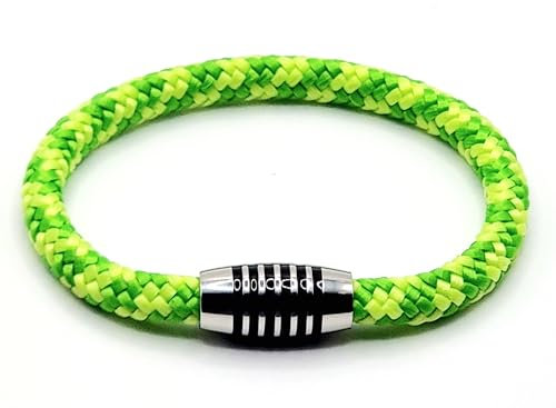 Generisch JoJewelry Armband mit emailliertem Edelstahlmagnetverschluss (Lime, 17.50)