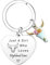 Ghloyza Lustiger Highland Cow Schlüsselanhänger Highland Cow Lover Geschenk für Frauen Mädchen Just A Girl Who Loves Highland Cows Schlüsselanhänger Tierliebhaber Geschenk Schlüsselanhänger, silber,