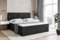 ALTDECOR Boxspringbett mit Matratze und Lattenrost, Boxbett, Topper, Polsterbett mit Bettkasten, Bett mit Stauraum H3-Matratze, Doppelbett, Springboxbett - BOXI8-200x200 - Schwarz Samt
