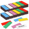 Partideal 120 Stück Magnetetiketten Beschreibbar, 75x25mm Magnetschilder zum Beschrifte, Bunt Magnetische Etiketten Wiederverwendbar, Abwischbare Magnetschilder für Whiteboard Kühlschränke