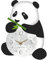 LOVIVER Panda-Wanduhr, Wandbehang-Uhr, geräuschlos, leise, niedlicher Cartoon, für Esszimmer, Wohnzimmer, Küche, Büro, Heimdekoration
