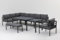 Gardissimo Hohe Dining Aluminium Lounge Larino, ausziehbarer Tisch, verstellbares Kopfteil, spiegelverkehrt aufbaubar