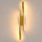 Riserva Aplique Pared Interior LED, 16W Creativa Lámpara de Pared Moderna, 3000K Blanco Cálido Iluminación Luz pared LED in Aluminio para Dormitorio Comedor Pasillo Escalera, Salas, Cocina, Oro, 42cm