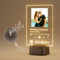 witfox Spotify Glas Personalisiert Bluetooth - Musik abspielbar, Spotify Song Cover mit 7 LED Farben, Personalisierte Geschenke für Frauen Männer zum Jahrestag, Geburtstag, Valentinstag-15x22cm
