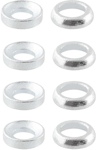 4 Sets Aluminium M6 Brake Washers Spacer, Concave Convex Disc Brakes Washer for Mountain Bike Bicycle