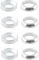 4 Sets Aluminium M6 Brake Washers Spacer, Concave Convex Disc Brakes Washer for Mountain Bike Bicycle