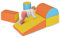 COSTWAY 5 TLG. Schaumstoffbausteine, Riesenbausteine zum Toben und Klettern, Softbausteine aus Schaumstoff, Großbausteine Mehrfarbig, Bauklötze für Babys und Kleinkinder (Orange + Gelb)