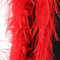 Federboa,Flauschige Strauß Federn Schal Länge ca. 2m,Federgirlande,Federschal Einfarbig Straußenfeder Schal,Feder Boa Kostüm-Accessoire für Charleston 20er Jahre Flapper Karneval,Rot