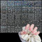 WD&CD 3D Nagelsticker Aurora 30 Blatt Silber Nail Art Sticker Selbstklebend Nagelaufkleber Holografisches Stern Herz Dekoration Nageldesign Zubehör