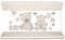 EPSELIA Materassino Fasciatoio in PVC, tasca di fissaggio Atossico a Norma Europea EN71, Test Anti-ribaltamento a Norma Europea EN 12221-1/2, cm 80x50 H10 Facile Manutenzione, Impermeabile, Tortora
