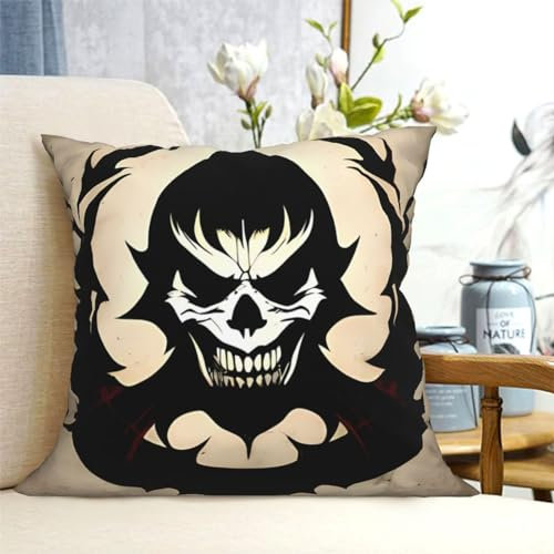 Kopfkissenbezug Teufel Satan Kissenbezüge Waschbar Kissen Fall Weich Kissenhüllen Für Büro Couch Wohnzimmer 45X45CM