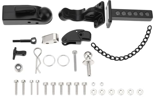 VGOL 1Set 1:10 RC Crawler Anhänger Haken + Drop Hitch Empfänger für 1/10 SCX10 90046 90047 Kompatibel mit Traxxxas TRX4 RC