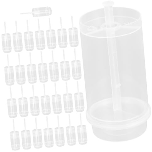 FUNNETOYU 30pezzi Stampo Per Torte Rotondo Pressione Tubi Per Torte in Pp Contenitori Per Fai Da Te Per Gelati Cheesecake Ecc