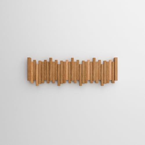WECO Wandgarderobe (Klarlack, 66.8cm, 8 Haken)