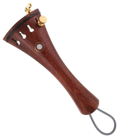 HAMPPLIES Cordiera per Violino 4/4 in Palissandro con Budello e Accordatori di Precisione Integrati, Kit Completo per Sostituzione e Accordatura Stabile delle Corde, Accessori per Strumenti