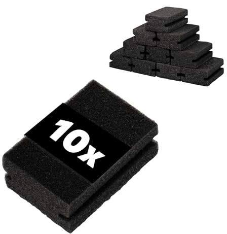 eluno 10teiliges Spülschwamm-Set, zweiseitiger Reinigungsschwamm, mit weicher Seite für empfindliche Oberflächen und Scheuerseite für hartnäckigen Schmutz, für den gesamten Haushalt